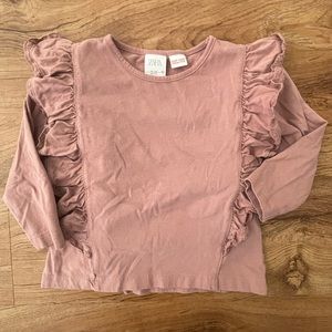 Zara Ruffle Sleeve Shirt